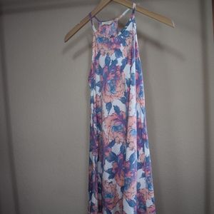 Floral High Neck Dress